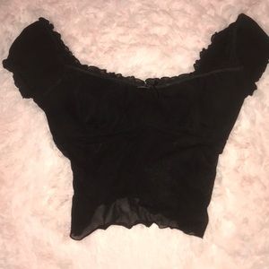 Make an Offer! Black Leg Avenue Top